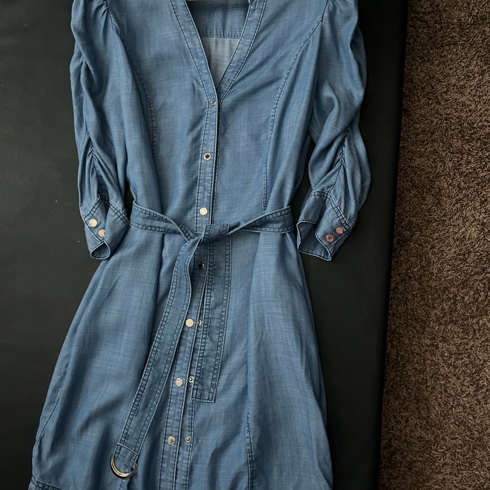 White House Black Market Denim dress size 14